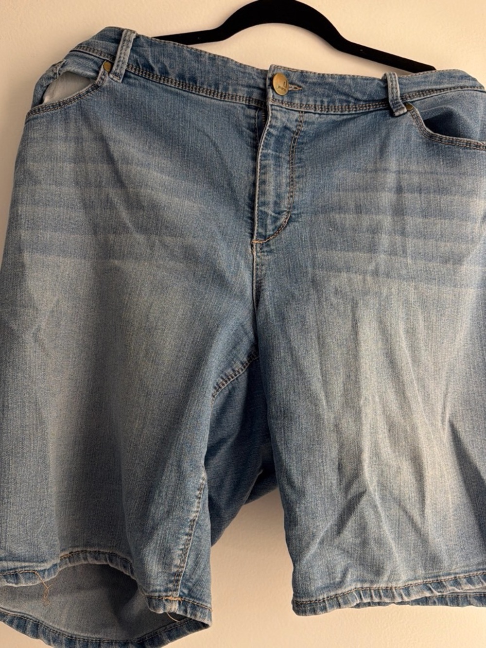 d. jeans Light Wash womens Denim Jean Shorts